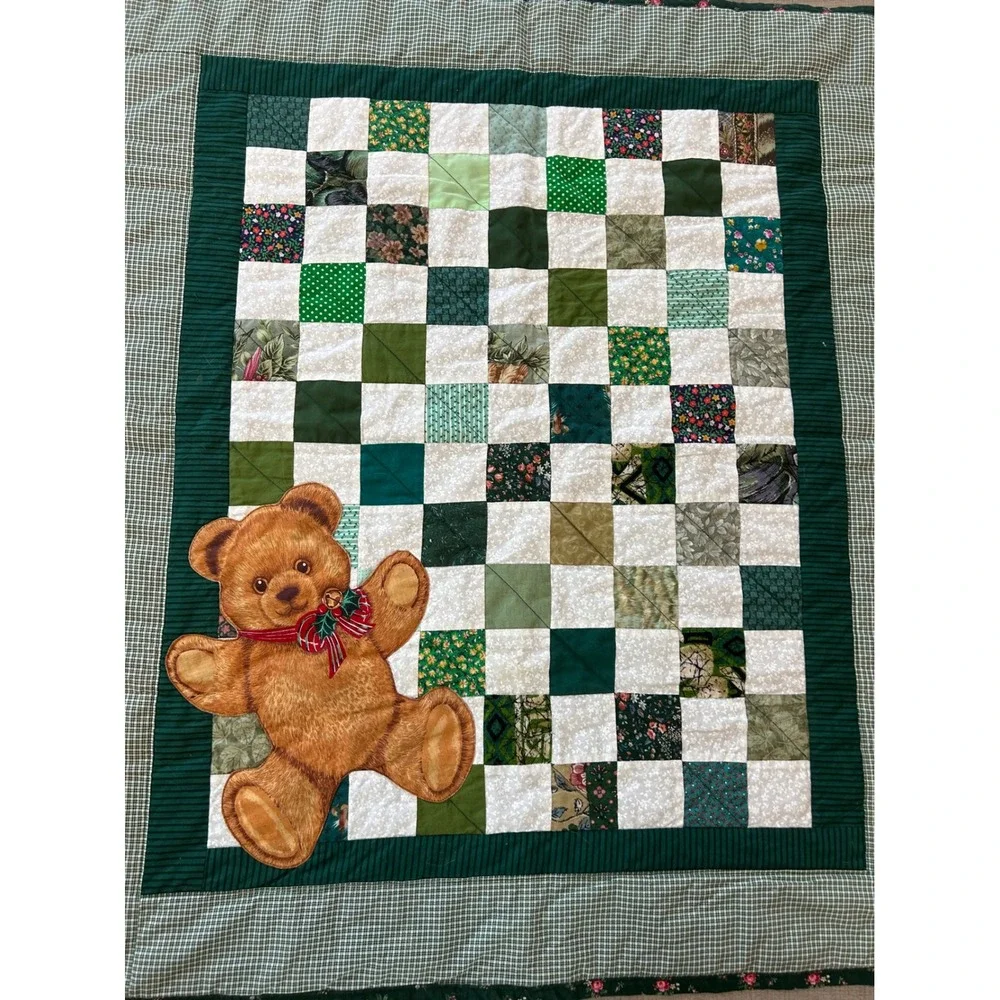Vintage‎ Handmade Quilt Teddy Bear 